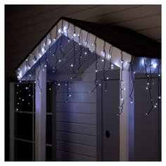 Гирлянда Luazon Lighting Бахрома, 180 LED, 400х60 см, 180 ламп, белый/черный провод