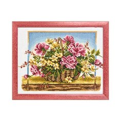 Набор для вышивания «Panna» Ц-0114 Корзина с розами