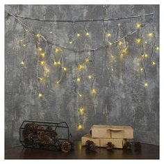 Гирлянда Luazon Lighting 3556830, 48 ламп, белый/прозрачный провод