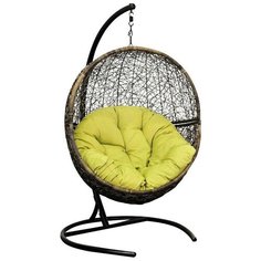 Подвесное кресло-кокон ЭкоДизайн FlyingRattan Lunar, coffee