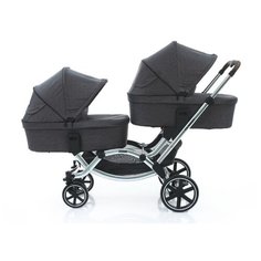 Универсальная коляска для двойни FD Design Zoom Diamond Special Edition (2 в 1), asphalt