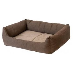 Лежак для собак и кошек Дарэлл Манеж-Рогожка 2 53х39х14 см коричневый