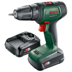 Аккумуляторная дрель-шуруповерт BOSCH UniversalDrill Li-Ion 1.5 А·ч 18 В x2 кейс