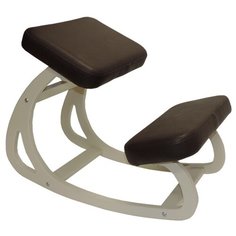 Коленный стул Конек Горбунёк Балансирующий, дерево/искусственная кожа, цвет: айвори/слоновая кость