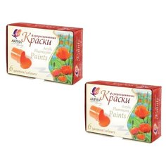 Луч Акриловые флуоресцентные краски 6 цветов (22С 1410-08), 2 шт