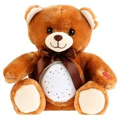 Игрушка-ночник с проектором звездного неба Мишка 5 колыбельных песен 30 см Мульти пульти