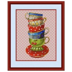 Рисунок на ткани «Конёк» 9714 Чашки, 29х39 см