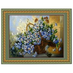Рисунок на ткани «Конёк» 9783 Корзина ромашек, 29х39 см