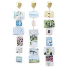 Держатель для фото Umbra Up на 18 фотографий 10х15 см матовая латунь