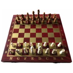 Набор настольных игр шахматы, шашки, нарды деревянные, поле 39х39 см. Tong DE