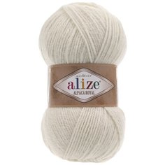 Пряжа Alize Alpaca royal, 15 % шерсть, 30 % альпака, 50 % акрил, 100 г, 250 м, 5 шт., 152 бежевый меланж