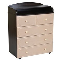 Пеленальный комод Антел Ульяна 6 венге клен