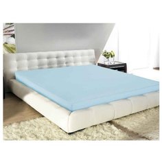 Простыня Guten Morgen трикотажная на резинке 160 х 200 см голубой