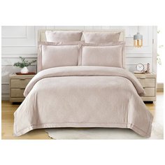 Постельное белье евростандарт Cleo Soft cotton 028-SC, жаккард, 50 х 70 и 70 х 70 см, бежевый