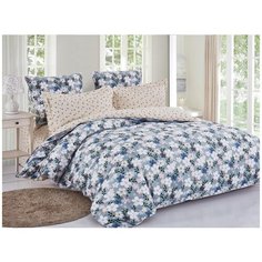 Постельное белье 1.5-спальное Cleo Satin de Luxe 689-SK, сатин, 70 х 70 см, разноцветный