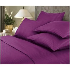 Постельное белье 1.5-спальное Verossa Violet, страйп-сатин, 70 х 70 см, фиолетовый