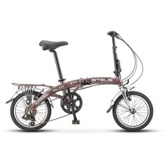 Городской велосипед STELS Pilot 370 16 V010 (2019) коричневый/хром 10" (требует финальной сборки)