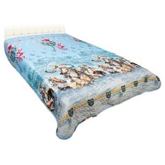 Покрывало АльВиТек Рыцари 175 х 215 см, рыцари/голубой