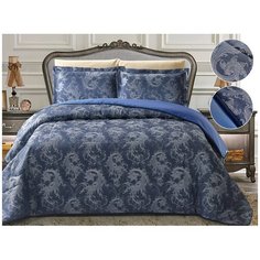 Комплект с покрывалом Cleo Vermont 240x260 см, синий