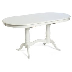 Стол кухонный TetChair Eva EV-T4EX, раскладной, ДхШ: 120 х 80 см, длина в разложенном виде: 159 см, pure white