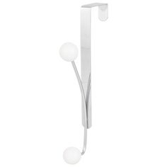 Вешалка на дверь навесная 2 крючка 10,3х2,5х19,7 см EL Casa Белая