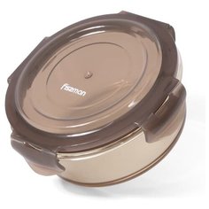 Fissman Контейнер 6528, 13x13 см, коричневый