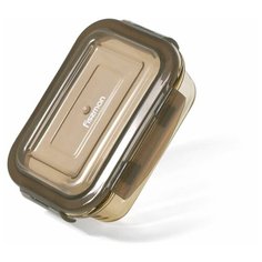 Fissman Контейнер 0.37 л 6531, 10x14 см, прозрачный/коричневый