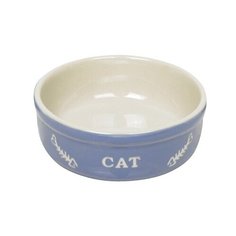 Миска керамическая 0,24л голубая CAT Nobby