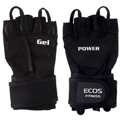 Перчатки атлетические, мужские, цвет -черный, размер: L, модель: SB-16-1057 Ecos
