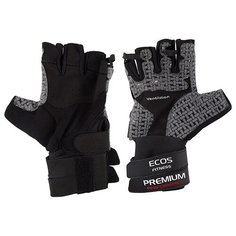 Перчатки атлетические, мужские, цвет -черно-серые, размер: M, модель: SB-16-1058 Ecos