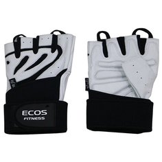 Перчатки атлетические, мужские, цвет -черно-белый, размер: XL, модель: SB-16-1063 Ecos