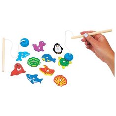 Игра-рыбалка "Ловим морских животных": 10 дет., 2 магнит. Удочки Mapacha