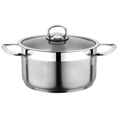 Кастрюля со стеклянной крышкой Rainstahl RS/CS 2104-22, капсульное дно. Объем 4.5 л