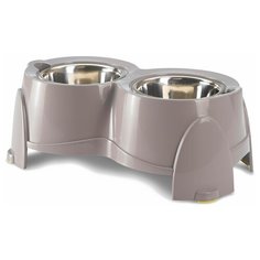 Подставка с двумя мисками 0,85+0,85л ERGO FEEDER 18см пластик Savic