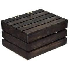 Ящик из дерева с крышкой Эспрессо Glwood