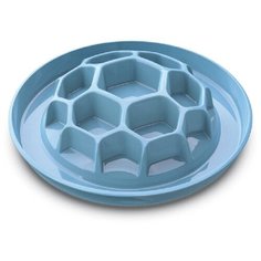 Миска интерактивная HONEY-SLOW FOOD, голубой Georplast