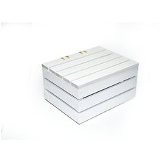 Ящик из дерева с крышкой Белый Glwood