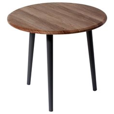 Столик журнальный Мебелик Манхэттен, d: 55 см, грецкий орех