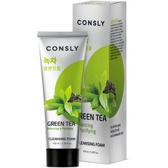 Consly пенка для умывания балансирующая c экстрактом зеленого чая Green Tea Balancing & Purifying, 100 мл