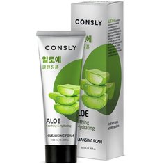 Consly пенка для умывания успокаивающая c экстрактом алоэ вера Aloe Soothing & Hydrating, 100 мл