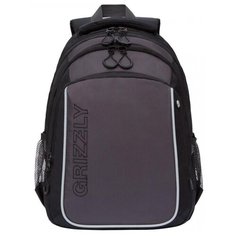 Grizzly Рюкзак (RB-152-1), черный/серый