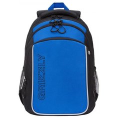 Grizzly Рюкзак (RB-152-1), черный/синий