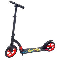 Городской самокат Indigo Go IN049, черный/красный