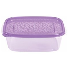 Phibo Контейнер Арт-Декор 1,25 л, 16x21 см, фиолетовый/прозрачный