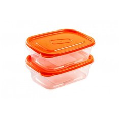 Набор контейнеров Good&Good One Touch SREC-1-2 0,85 л прямоугольные