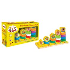 Игрушка дер. "Буратино" "Три кота", пирамидка Мама, Папа, я