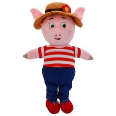 МЯГКАЯ ИГРУШКА "МУЛЬТИ-ПУЛЬТИ" ПОРОСЕНОК В КОСТЮМЕ И ШЛЯПЕ, 26СМ