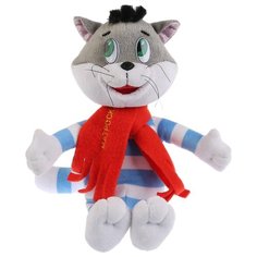 Игрушка мягкая Союзмультфильм кот матроскин, 18см, муз. чип, в пак. Мульти-пульти