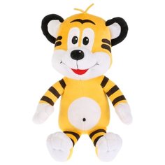 Игрушка мягкая тигренок "по дороге с облаками", 20 см, муз. чип, в пак. Мульти-пульти