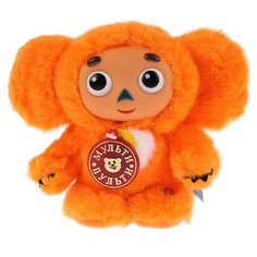 МЯГКАЯ ИГРУШКА "МУЛЬТИ-ПУЛЬТИ" ЧЕБУРАШКА 14СМ С ПЛАСТ. МОРДОЧКОЙ, ОЗВУЧ. РУСС. ЧИП В ПАК.